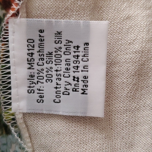 JOHNNY WAS Butterflies Pullover L - Picture 5 of 7